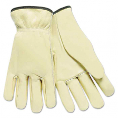 MCR SAFETY 3200XL, X-LARGE PREM. GRADE LEATHER GLOVE STRAIGHT TH